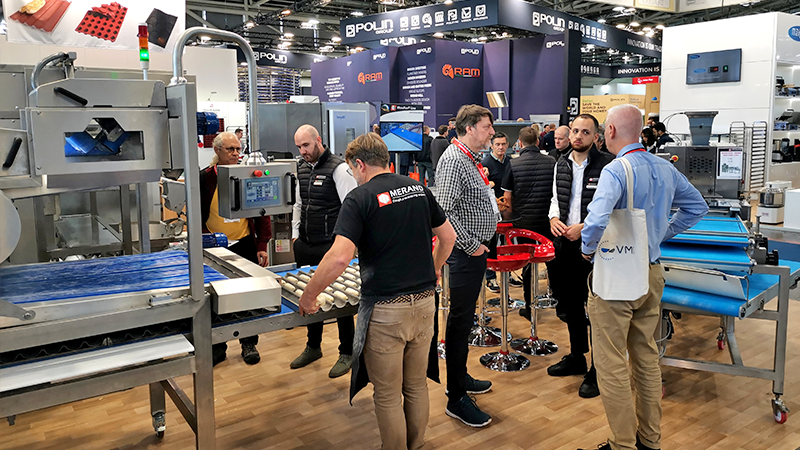 demonstrations on the merand stand at the iba fair in munich