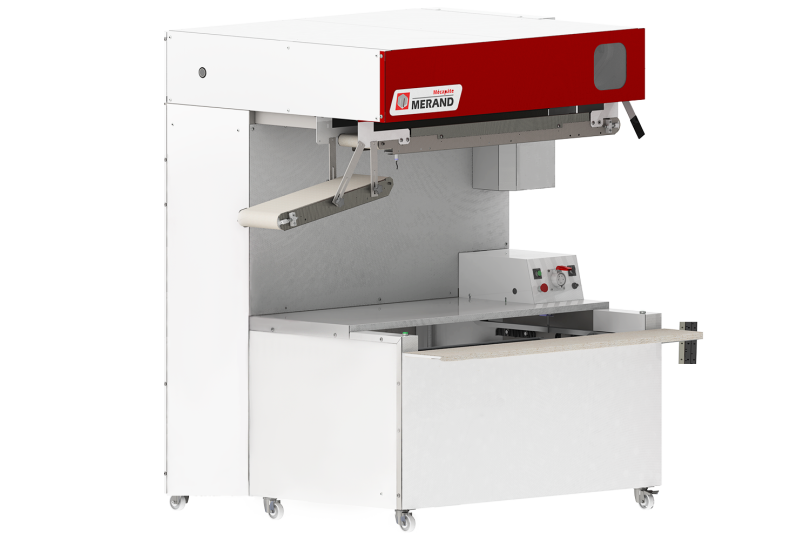 semi-automatic intermediate proofer for dough pieces resting and dough lengthening before moulding 