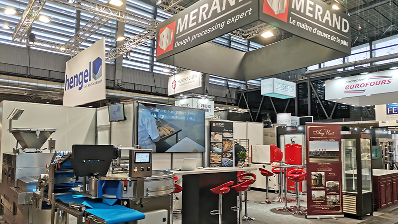 stand de la société merand au salon europain à paris