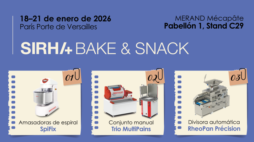 merand participa en el salón bake & snack 2026