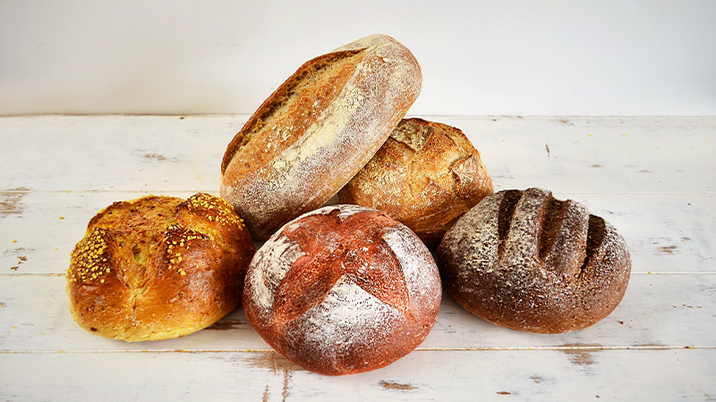 pan de maíz en la amasadora excéntrica 