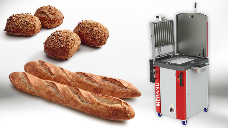 production de baguettes et petits pains sur la diviseuse-formeuse atoupains merand 