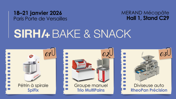 merand participe au sirha bake and snack 2026